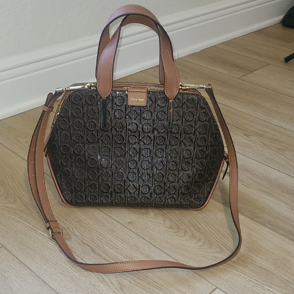 Calvin Klein Handbags - Calvin Klein Black and Brown Satchel